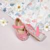 imageFlaryzone ToddlerLittle Girls Ballerina Flat Mary Jane Princess Dress Shoes  Wedding School PartyPinkfm19