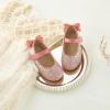 imageFlaryzone ToddlerLittle Girls Ballerina Flat Mary Jane Princess Dress Shoes  Wedding School PartyPinkfm20