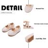 imageFlaryzone ToddlerLittle Girls Ballerina Flat Mary Jane Princess Dress Shoes  Wedding School PartyPinkfm21