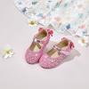 imageFlaryzone ToddlerLittle Girls Ballerina Flat Mary Jane Princess Dress Shoes  Wedding School PartyPinkfr19