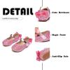 imageFlaryzone ToddlerLittle Girls Ballerina Flat Mary Jane Princess Dress Shoes  Wedding School PartyPinkfr19