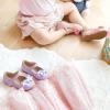 imageFlaryzone ToddlerLittle Girls Ballerina Flat Mary Jane Princess Dress Shoes  Wedding School PartyPinkfr385