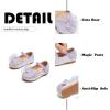 imageFlaryzone ToddlerLittle Girls Ballerina Flat Mary Jane Princess Dress Shoes  Wedding School PartyPurplefm16