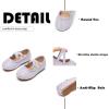 imageFlaryzone ToddlerLittle Girls Ballerina Flat Mary Jane Princess Dress Shoes  Wedding School PartyPurplefm21