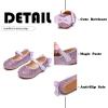 imageFlaryzone ToddlerLittle Girls Ballerina Flat Mary Jane Princess Dress Shoes  Wedding School PartyPurplefr19