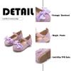 imageFlaryzone ToddlerLittle Girls Ballerina Flat Mary Jane Princess Dress Shoes  Wedding School PartyPurplefr385