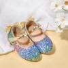 imageFlaryzone ToddlerLittle Girls Ballerina Flat Mary Jane Princess Dress Shoes  Wedding School PartyRainbowfr19