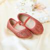 imageFlaryzone ToddlerLittle Girls Ballerina Flat Mary Jane Princess Dress Shoes  Wedding School PartyRedfh22