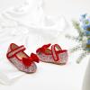 imageFlaryzone ToddlerLittle Girls Ballerina Flat Mary Jane Princess Dress Shoes  Wedding School PartyRedfm14