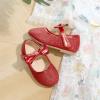 imageFlaryzone ToddlerLittle Girls Ballerina Flat Mary Jane Princess Dress Shoes  Wedding School PartyRedfr17