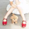 imageFlaryzone ToddlerLittle Girls Ballerina Flat Mary Jane Princess Dress Shoes  Wedding School PartyRedfr18