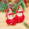 imageFlaryzone ToddlerLittle Girls Ballerina Flat Mary Jane Princess Dress Shoes  Wedding School PartyRedfr18