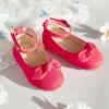 imageFlaryzone ToddlerLittle Girls Ballerina Flat Mary Jane Princess Dress Shoes  Wedding School PartyRedfr182