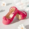 imageFlaryzone ToddlerLittle Girls Ballerina Flat Mary Jane Princess Dress Shoes  Wedding School PartyRedfr182