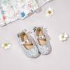 imageFlaryzone ToddlerLittle Girls Ballerina Flat Mary Jane Princess Dress Shoes  Wedding School PartySilverfr19