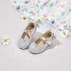 imageFlaryzone ToddlerLittle Girls Ballerina Flat Mary Jane Princess Dress Shoes  Wedding School PartySilverfr19