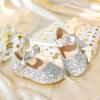 imageFlaryzone ToddlerLittle Girls Ballerina Flat Mary Jane Princess Dress Shoes  Wedding School PartySilverfr28