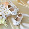 imageFlaryzone ToddlerLittle Girls Ballerina Flat Mary Jane Princess Dress Shoes  Wedding School PartyWhiteflr07