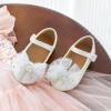 imageFlaryzone ToddlerLittle Girls Ballerina Flat Mary Jane Princess Dress Shoes  Wedding School PartyWhitefm16