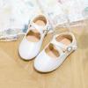 imageFlaryzone ToddlerLittle Girls Ballerina Flat Mary Jane Princess Dress Shoes  Wedding School PartyWhitefr11