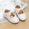 imageFlaryzone ToddlerLittle Girls Ballerina Flat Mary Jane Princess Dress Shoes  Wedding School PartyWhitefr11