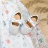 imageFlaryzone ToddlerLittle Girls Ballerina Flat Mary Jane Princess Dress Shoes  Wedding School PartyWhitefr17