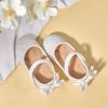 imageFlaryzone ToddlerLittle Girls Ballerina Flat Mary Jane Princess Dress Shoes  Wedding School PartyWhitefr19