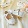 imageFlaryzone ToddlerLittle Girls Ballerina Flat Mary Jane Princess Dress Shoes  Wedding School PartyWhitefr28