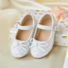 imageFlaryzone ToddlerLittle Girls Ballerina Flat Mary Jane Princess Dress Shoes  Wedding School PartyWhitefr29