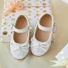 imageFlaryzone ToddlerLittle Girls Ballerina Flat Mary Jane Princess Dress Shoes  Wedding School PartyWhitefr29