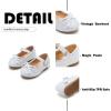 imageFlaryzone ToddlerLittle Girls Ballerina Flat Mary Jane Princess Dress Shoes  Wedding School PartyWhitefr29