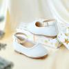 imageFlaryzone ToddlerLittle Girls Ballerina Flat Mary Jane Princess Dress Shoes  Wedding School PartyWhitefr321