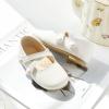 imageFlaryzone ToddlerLittle Girls Ballerina Flat Mary Jane Princess Dress Shoes  Wedding School PartyWhitefr381