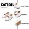 imageFlaryzone ToddlerLittle Girls Ballerina Flat Mary Jane Princess Dress Shoes  Wedding School PartyWhitefr381