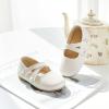 imageFlaryzone ToddlerLittle Girls Ballerina Flat Mary Jane Princess Dress Shoes  Wedding School PartyWhitefr381