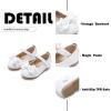imageFlaryzone ToddlerLittle Girls Ballerina Flat Mary Jane Princess Dress Shoes  Wedding School PartyWhitefr385