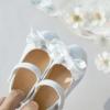 imageFlaryzone ToddlerLittle Girls Ballerina Flat Mary Jane Princess Dress Shoes  Wedding School PartyWhitefr385
