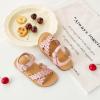 imageFlaryzone Girls Sandals Open Toe Summer Flats Dress Sandals Shoes ToddlerLittle KidFa33pink