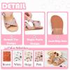 imageFlaryzone Girls Sandals Open Toe Summer Flats Dress Sandals Shoes ToddlerLittle KidFa33pink