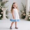 imageFlaryzone Girls Sandals Open Toe Summer Flats Dress Sandals Shoes ToddlerLittle KidFa35blue