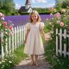 imageFlaryzone Girls Sandals Open Toe Summer Flats Dress Sandals Shoes ToddlerLittle KidFa37gold