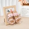 imageFlaryzone Girls Sandals Open Toe Summer Flats Dress Sandals Shoes ToddlerLittle KidFa37pink