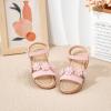 imageFlaryzone Girls Sandals Open Toe Summer Flats Dress Sandals Shoes ToddlerLittle KidFa37pink