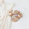 imageFlaryzone Girls Sandals Open Toe Summer Flats Dress Sandals Shoes ToddlerLittle KidFa40gold