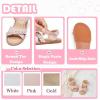 imageFlaryzone Girls Sandals Open Toe Summer Flats Dress Sandals Shoes ToddlerLittle KidFa40pink