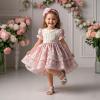 imageFlaryzone Girls Sandals Open Toe Summer Flats Dress Sandals Shoes ToddlerLittle KidFa40white