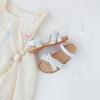 imageFlaryzone Girls Sandals Open Toe Summer Flats Dress Sandals Shoes ToddlerLittle KidFa40white