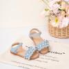 imageFlaryzone Girls Sandals Open Toe Summer Flats Dress Sandals Shoes ToddlerLittle KidFa50blue
