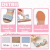 imageFlaryzone Girls Sandals Open Toe Summer Flats Dress Sandals Shoes ToddlerLittle KidFa50blue