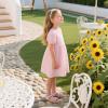 imageFlaryzone Girls Sandals Open Toe Summer Flats Dress Sandals Shoes ToddlerLittle KidFm01pink